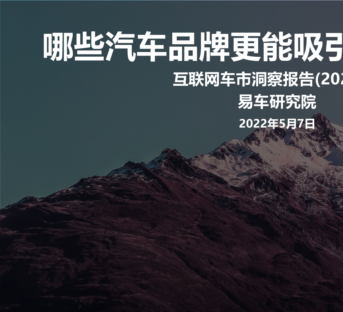 2022互联网车市洞察报告