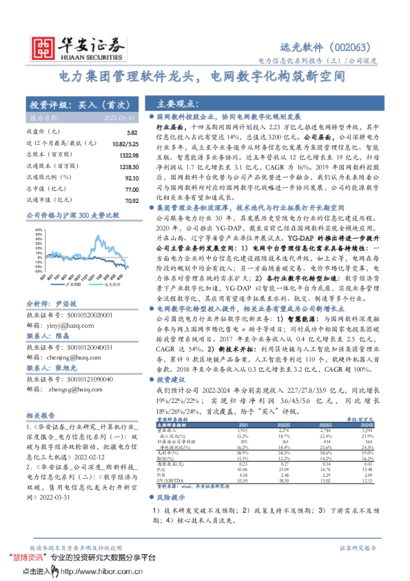 电力集团管理软件龙头，电网数字化构筑新空间