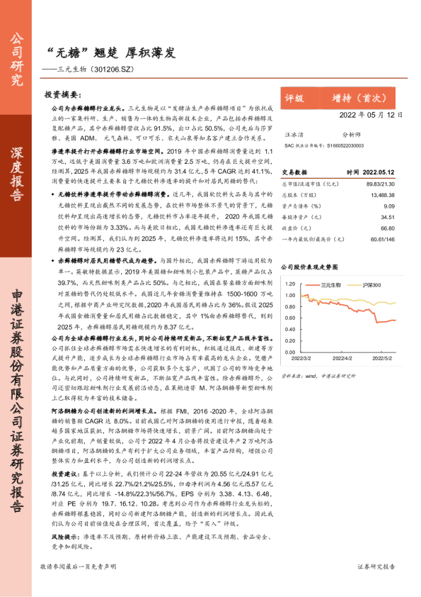 “无糖”翘楚，厚积薄发