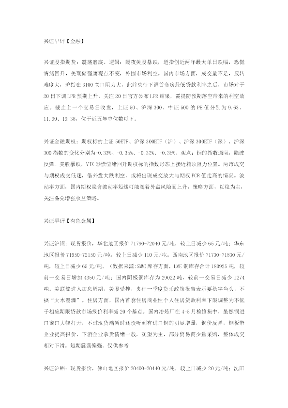 兴证早评
