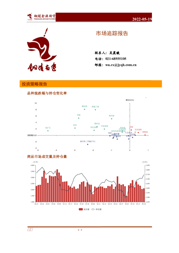 铜冠金源期货市场追踪报告