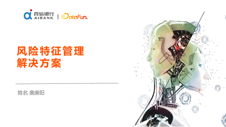 唐庚阳-银行业风险特征快速开发与部署的解决方案