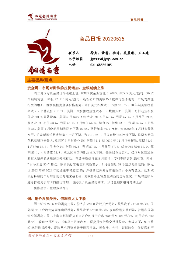 铜冠金源期货商品日报