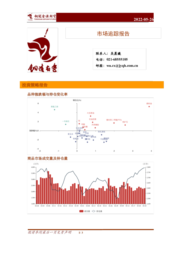 铜冠金源期货市场追踪报告