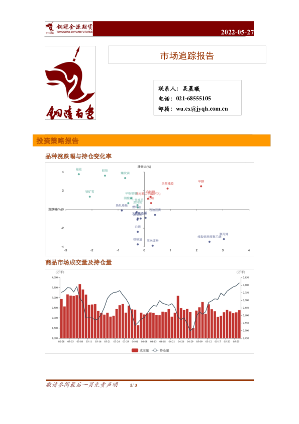 铜冠金源期货市场追踪报告