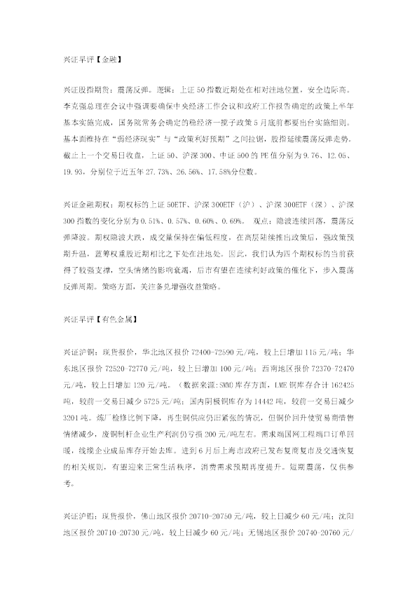 兴证早评