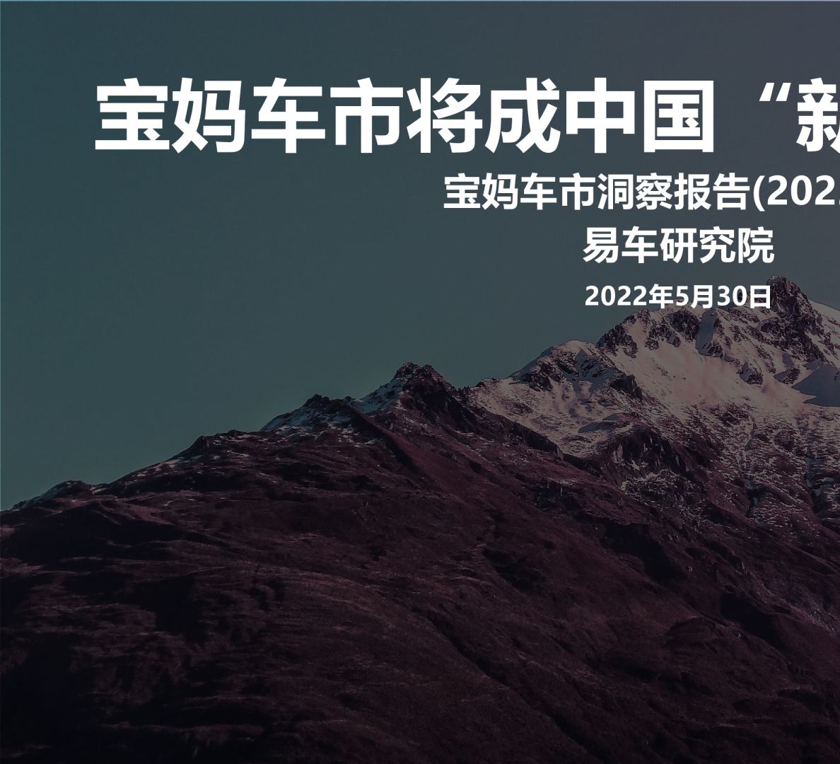 2022宝妈车市洞察报告