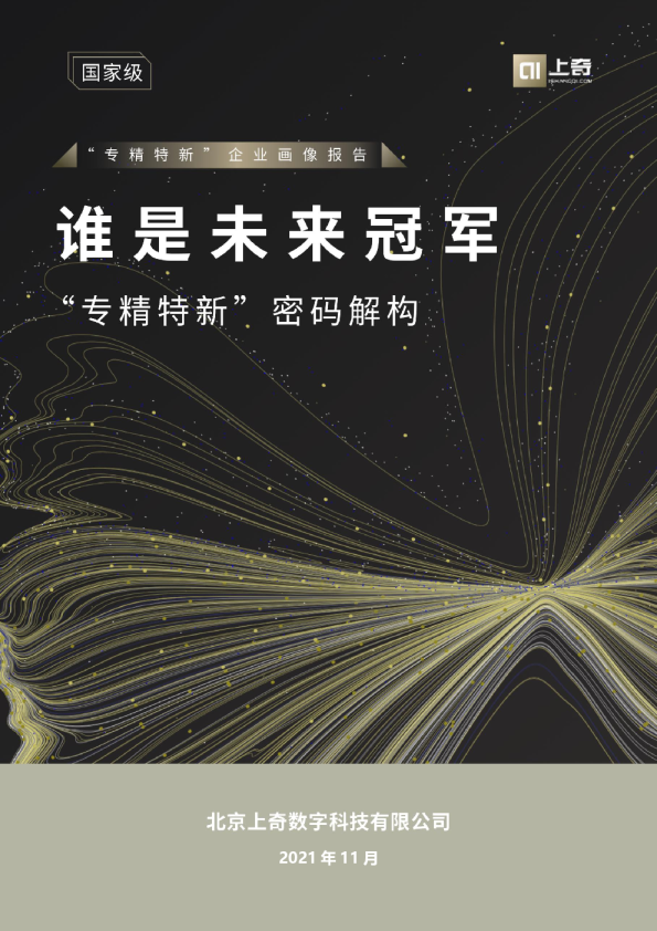 谁是未来冠军“专精特新”密码解构报告