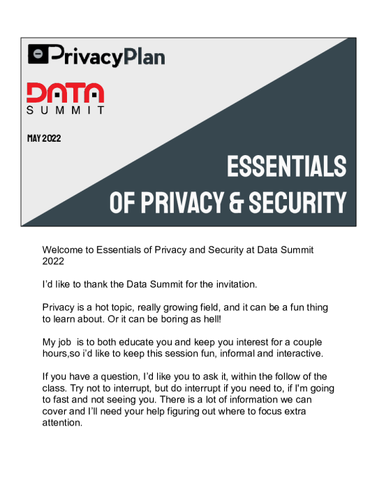   私和安全的要点 - Jeff Jockisch