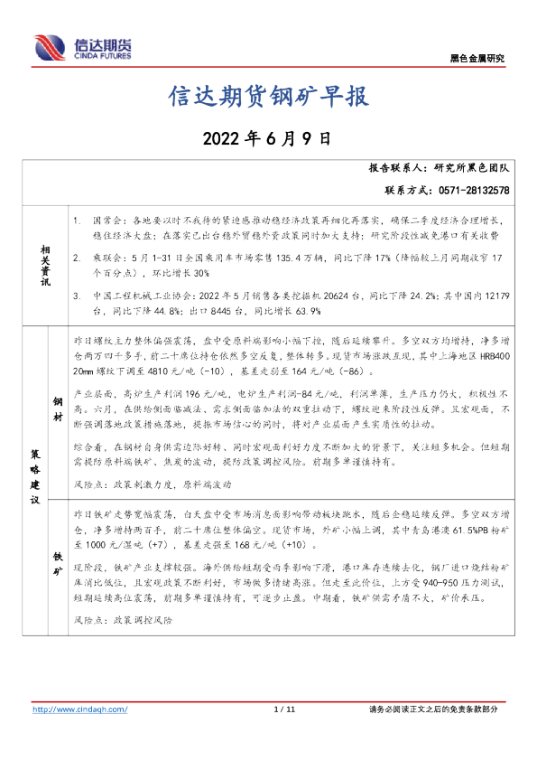 钢矿早报