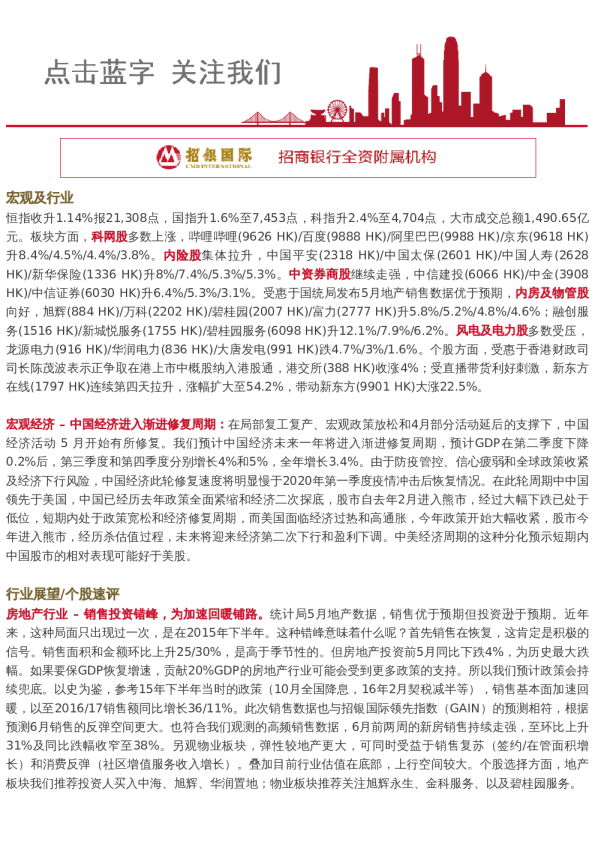 招财日报2022.6.16|宏观经济 – 中国经济进入渐进修复周期