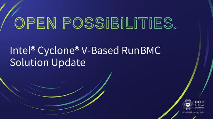 基于英特尔 CycloneV 的 RunBMC 解决方案更新