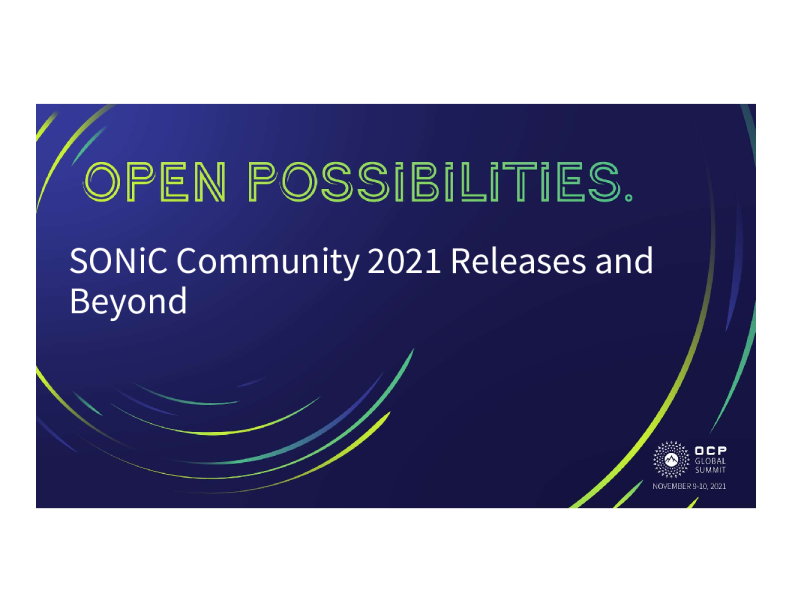 SONiC 2021 更新及以后
