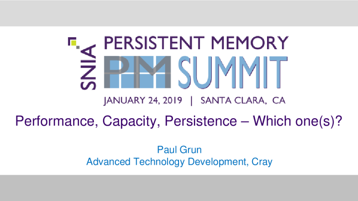 02 - PMSummit19 - Grun - 特性 - PM