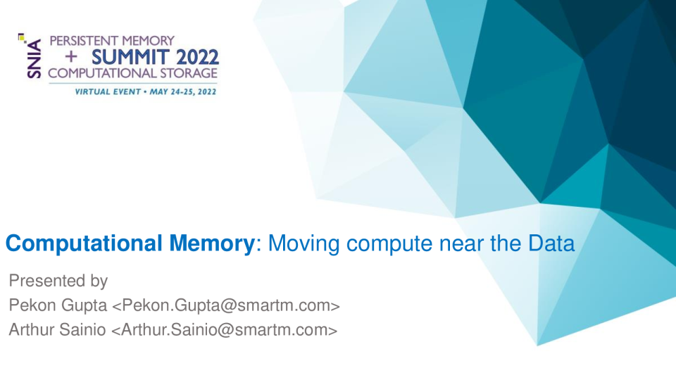 Gupta - Sainio - 计算 - 内存 - 移动 - 计算 - 接近 - 数据