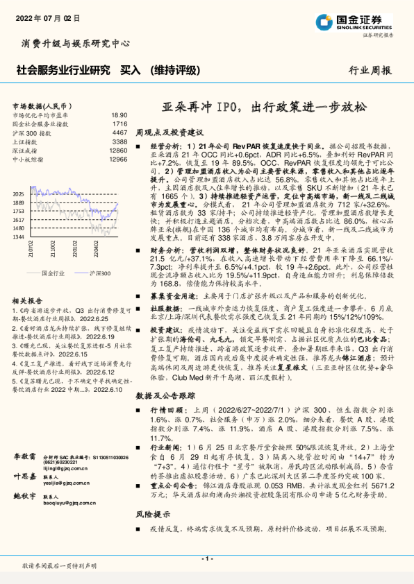 亚朵再冲IPO，出行政策进一步放松