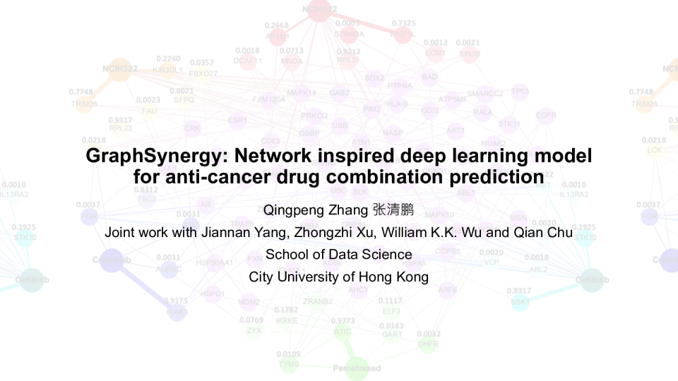 8 - 5 GraphSynergy ： 基于网络的抗癌药物组合预测深度学习模型