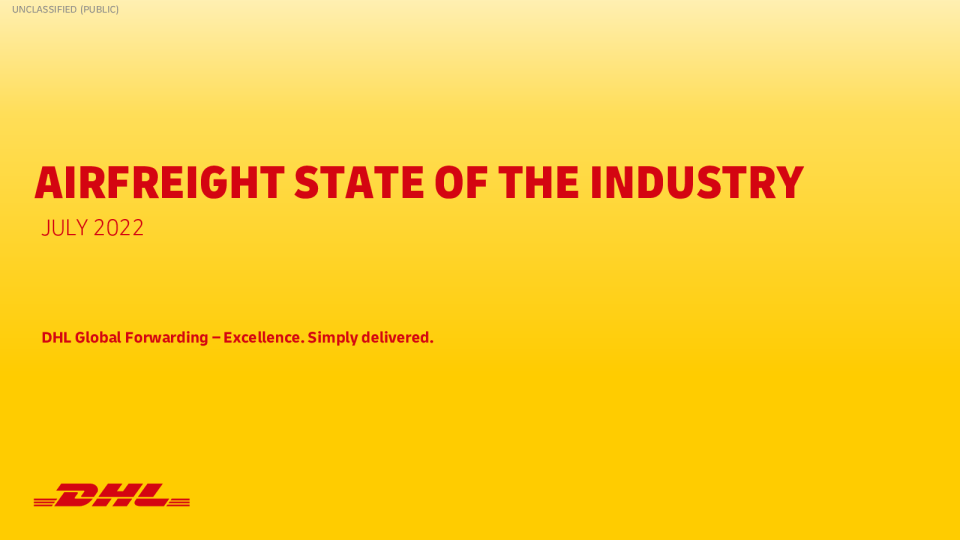 DHL Air Freight State of the Industry – July 2022