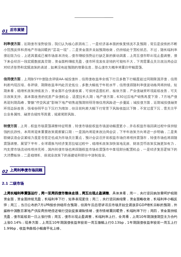 固收周报 | 长端利率整体先下后上,信用利差均现压缩