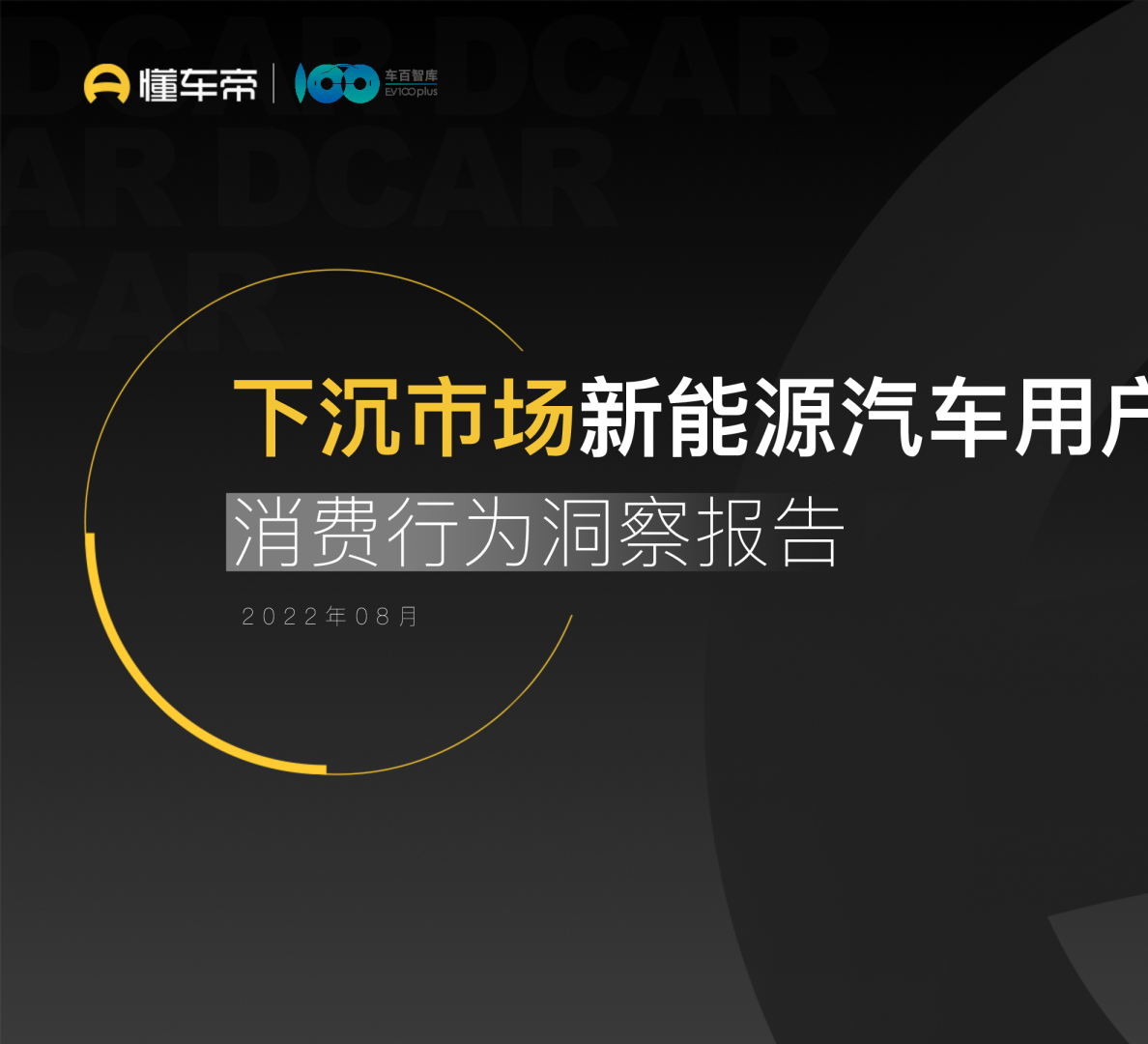 下沉市场新能源汽车用户消费行为洞察报告