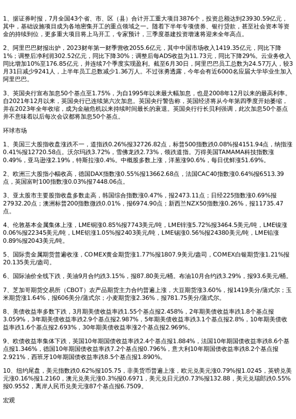 投资参考