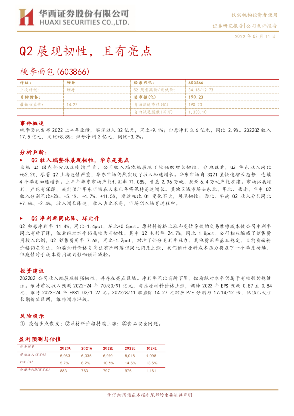 Q2展现韧性，且有亮点