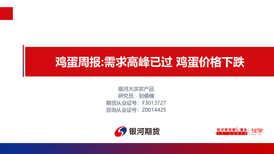 鸡蛋周报:需求高峰已过鸡蛋价格下跌