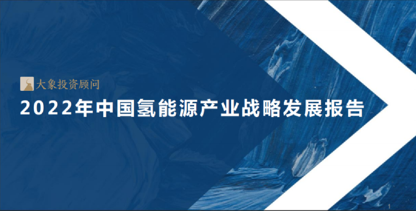 2022年中国氢能源产业战略发展报告