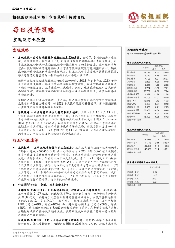 招财日报：每日投资策略
