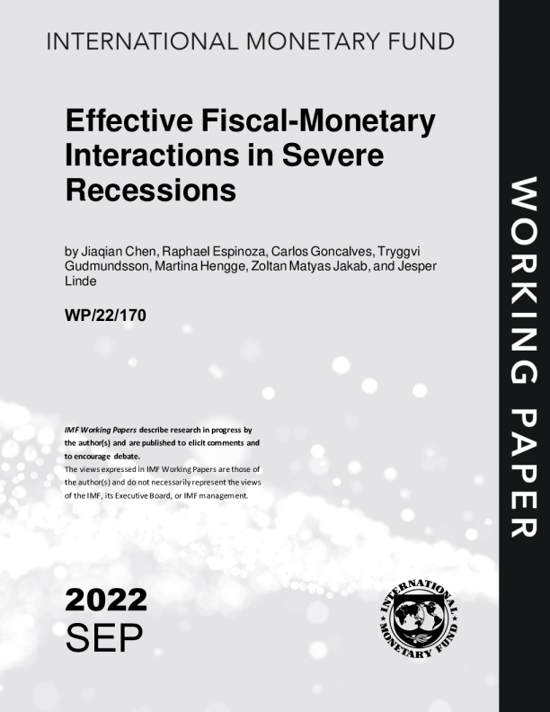 Effective Interactions in Severe Recessions