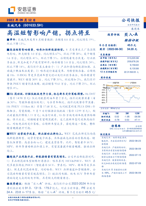 高温短暂影响产销，拐点将至