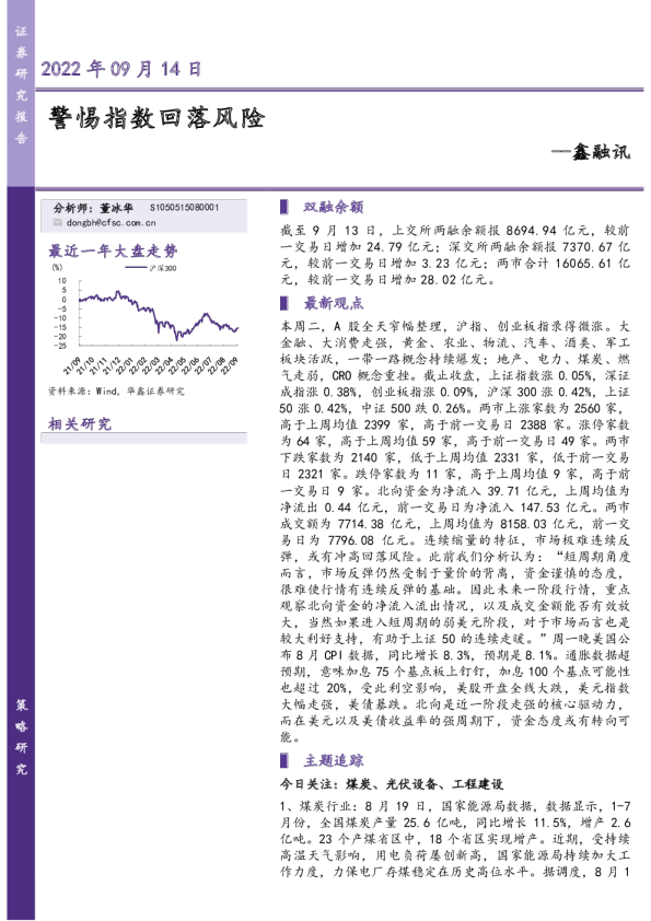 警惕指数回落风险