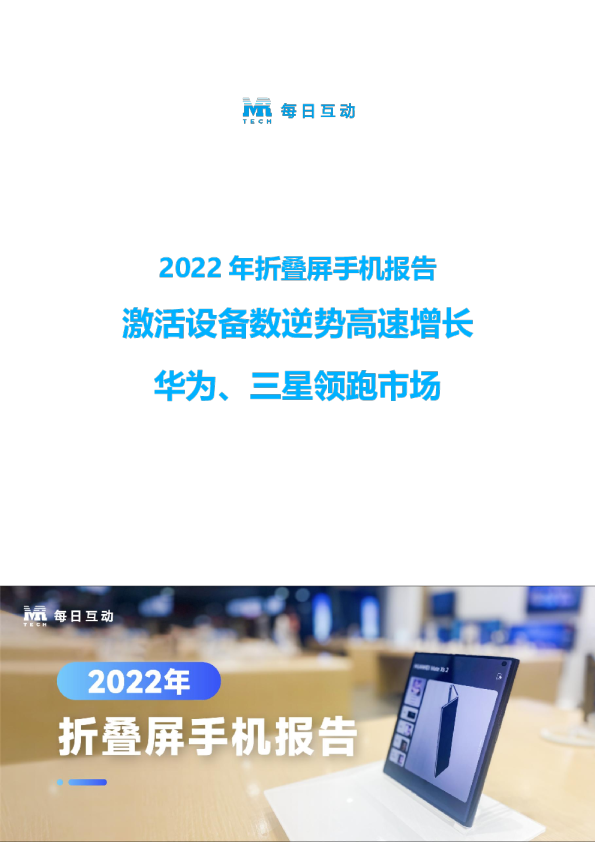 2022年折叠屏手机报告