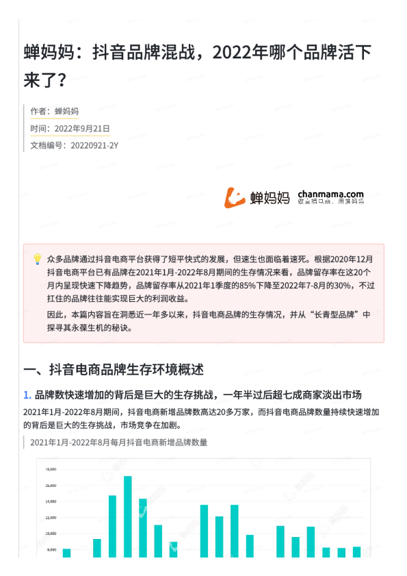 抖音品牌混战，2022年哪个品牌活下来了？