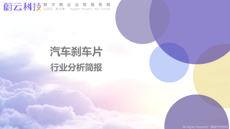 汽车刹车片行业分析简报 