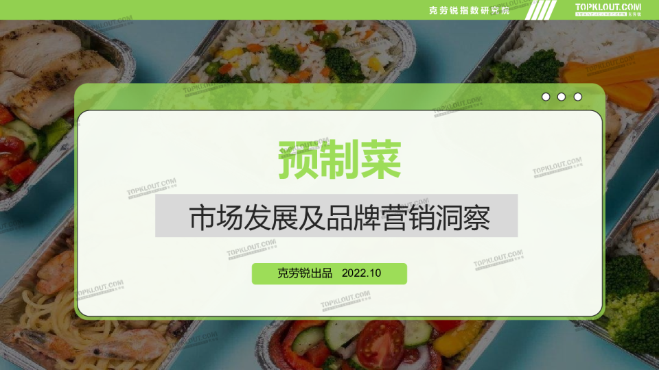 预制菜市场发展及品牌营销洞察报告