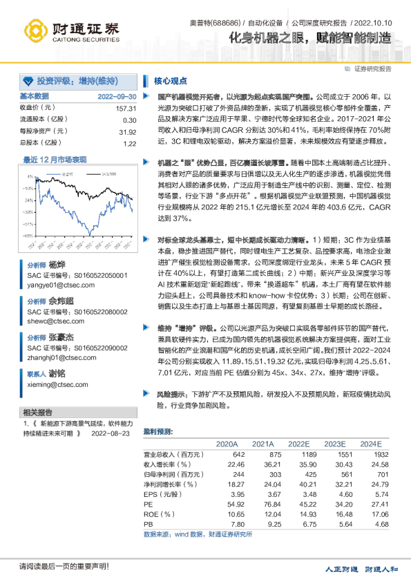 化身机器之眼，赋能智能制造