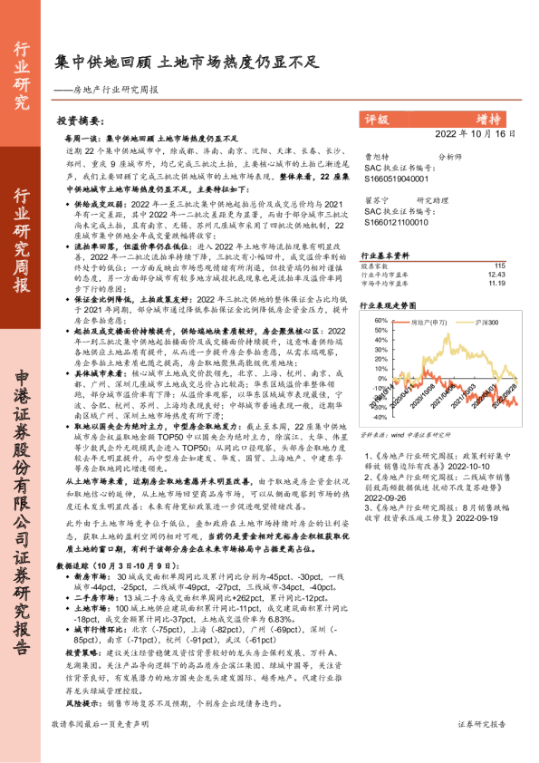 房地产行业研究周报：集中供地回顾 土地市场热度仍显不足