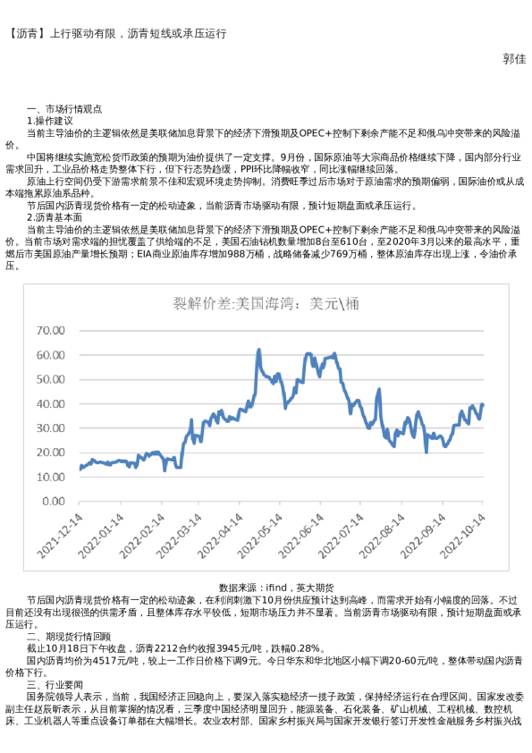 【能源化工】日报-2022-10-18