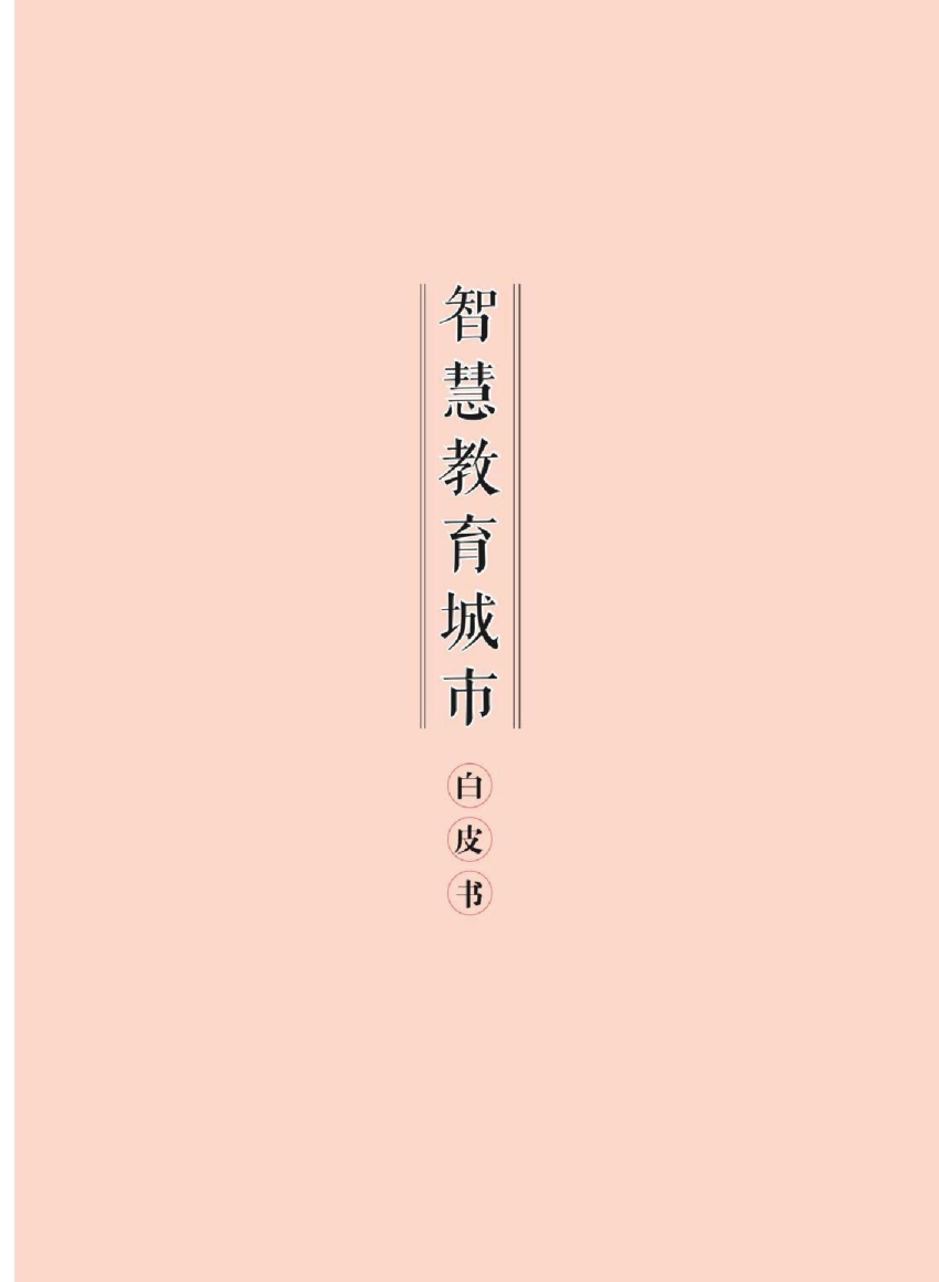 智慧教育城市白皮书