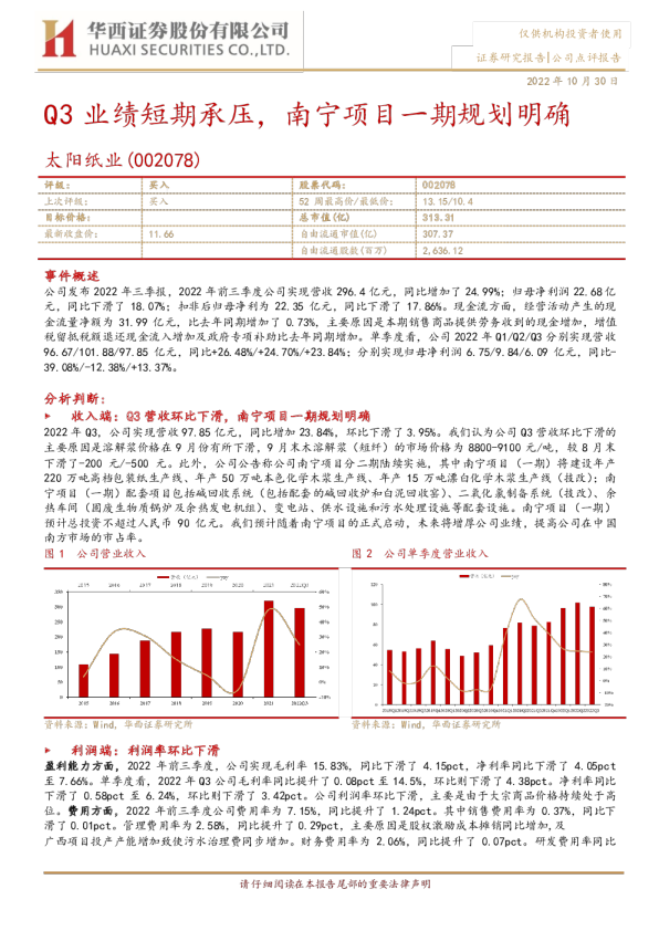 Q3业绩短期承压，南宁项目一期规划明确