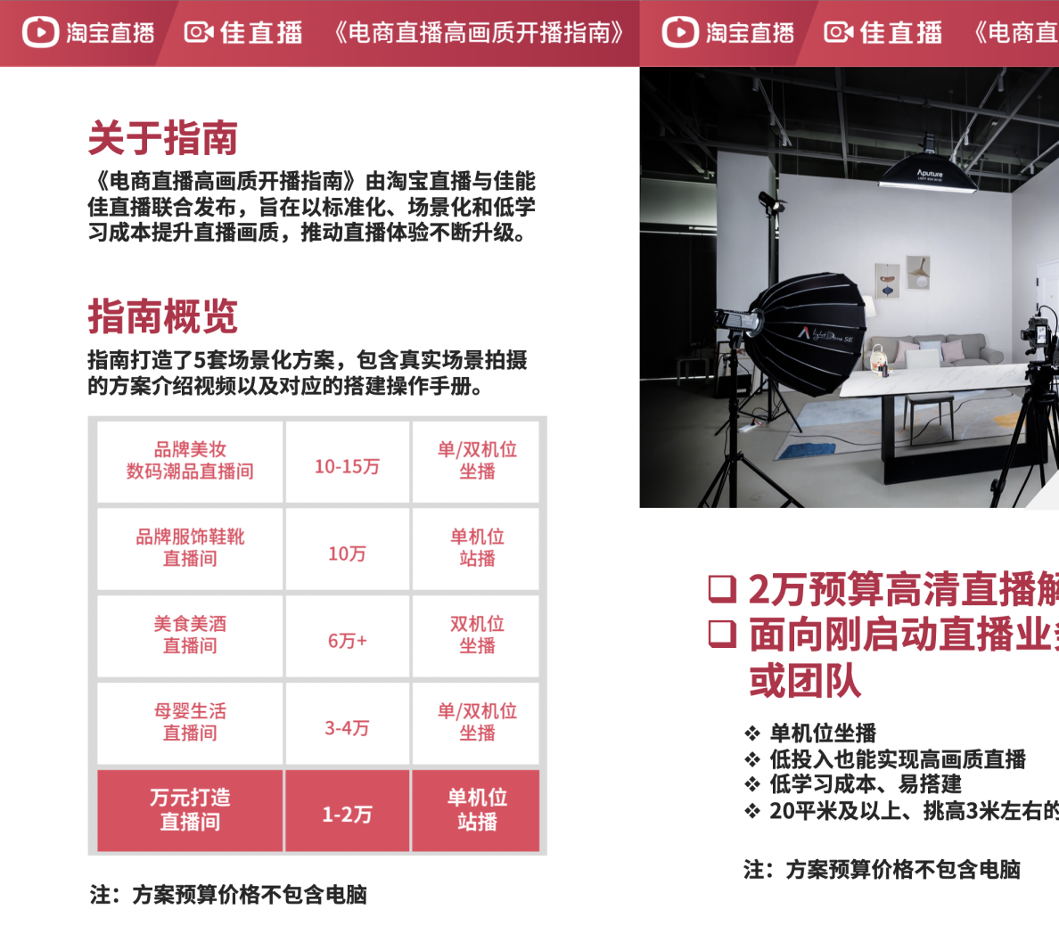 2万预算高清直播解决方案搭建操作手册