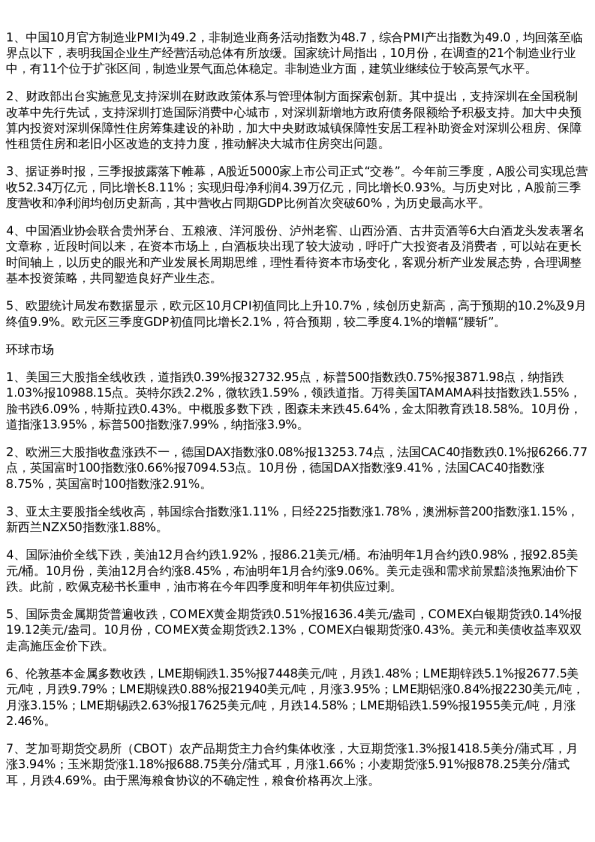 投资参考