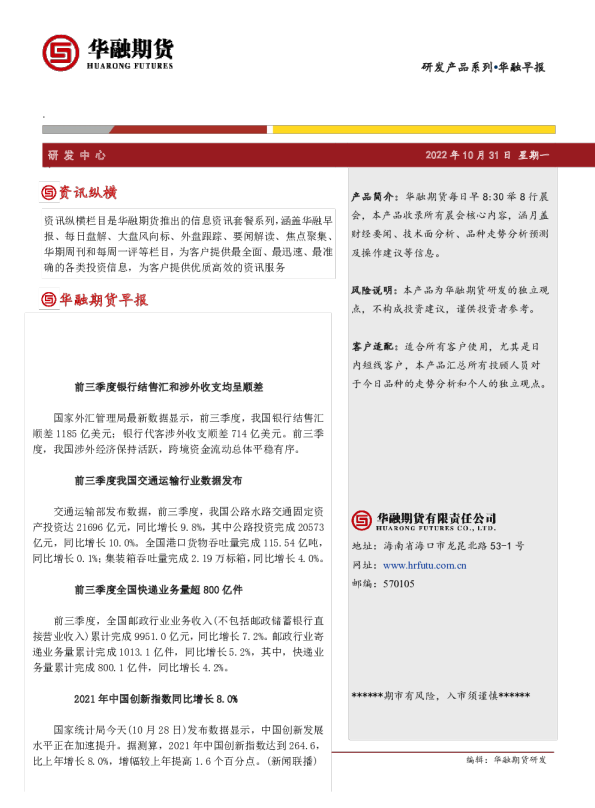 华融早报