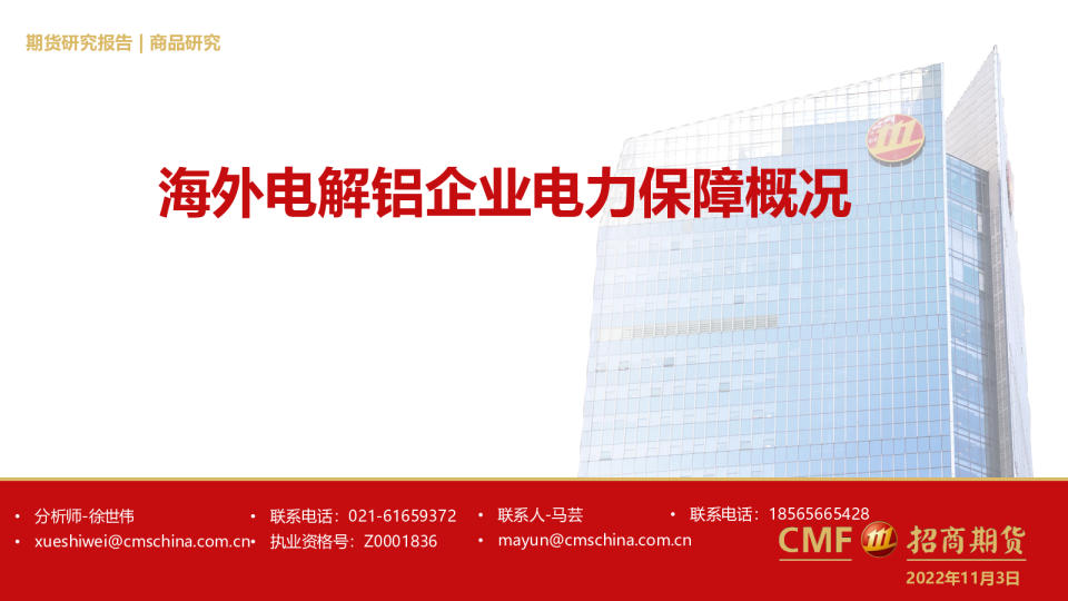 海外电解铝企业电力保障概况
