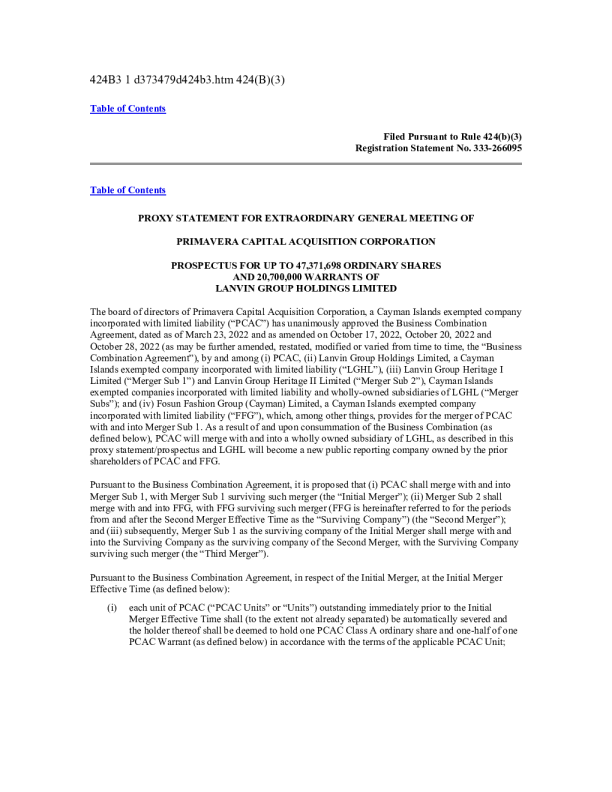 复朗集团美股招股说明书(2022-11-04版)