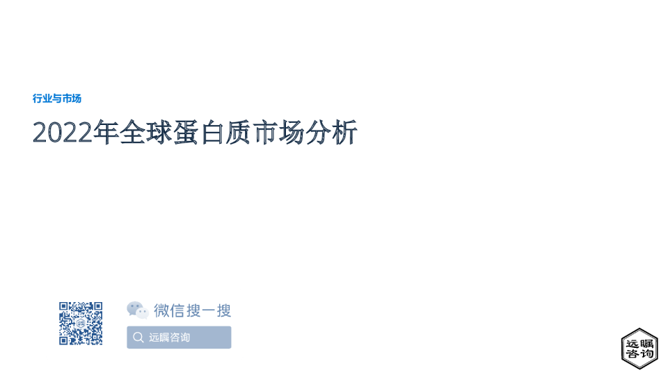 2022年全球蛋白质市场分析