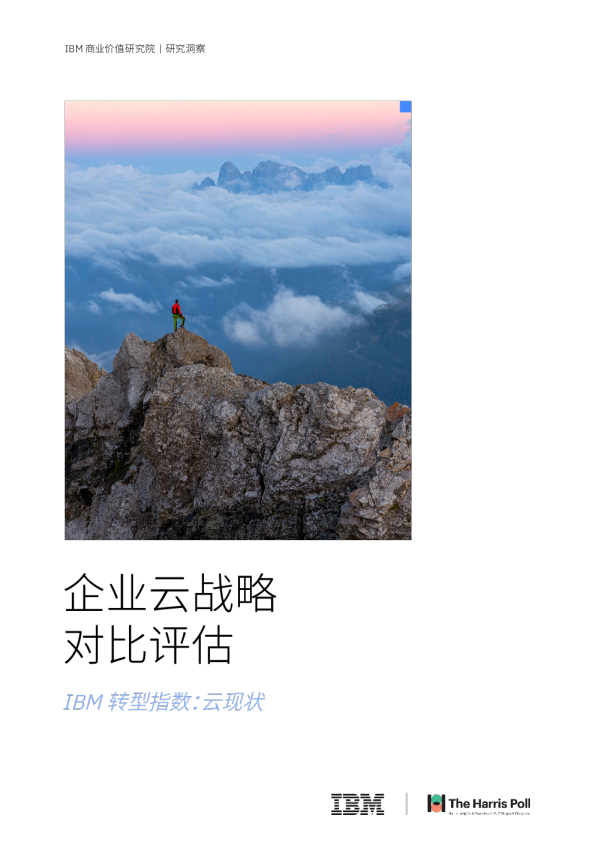 企业云战略对比评估： IBM 转型指数—云现状