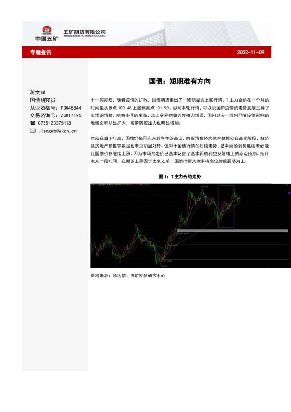 国债：短期难有方向