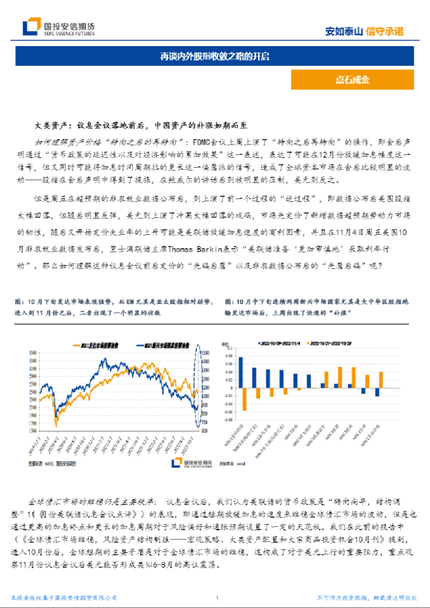 再谈内外股指收敛之路的开启